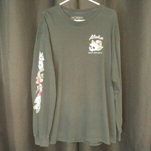 Street Wear Riot Society Long Sleeve T-shirt Men's Size XL Hawaiin Skull Dancer